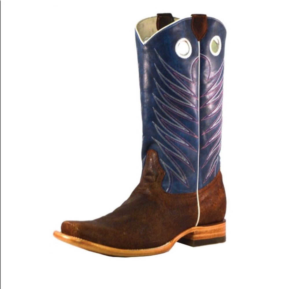 Men’s Broken T Zig Zag Sq Toe - Picture 2 of 3